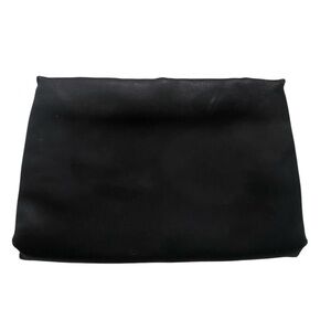 Vintage MM Morris Moskowitz Peau De Faille Black Evening Clutch Peach Interior